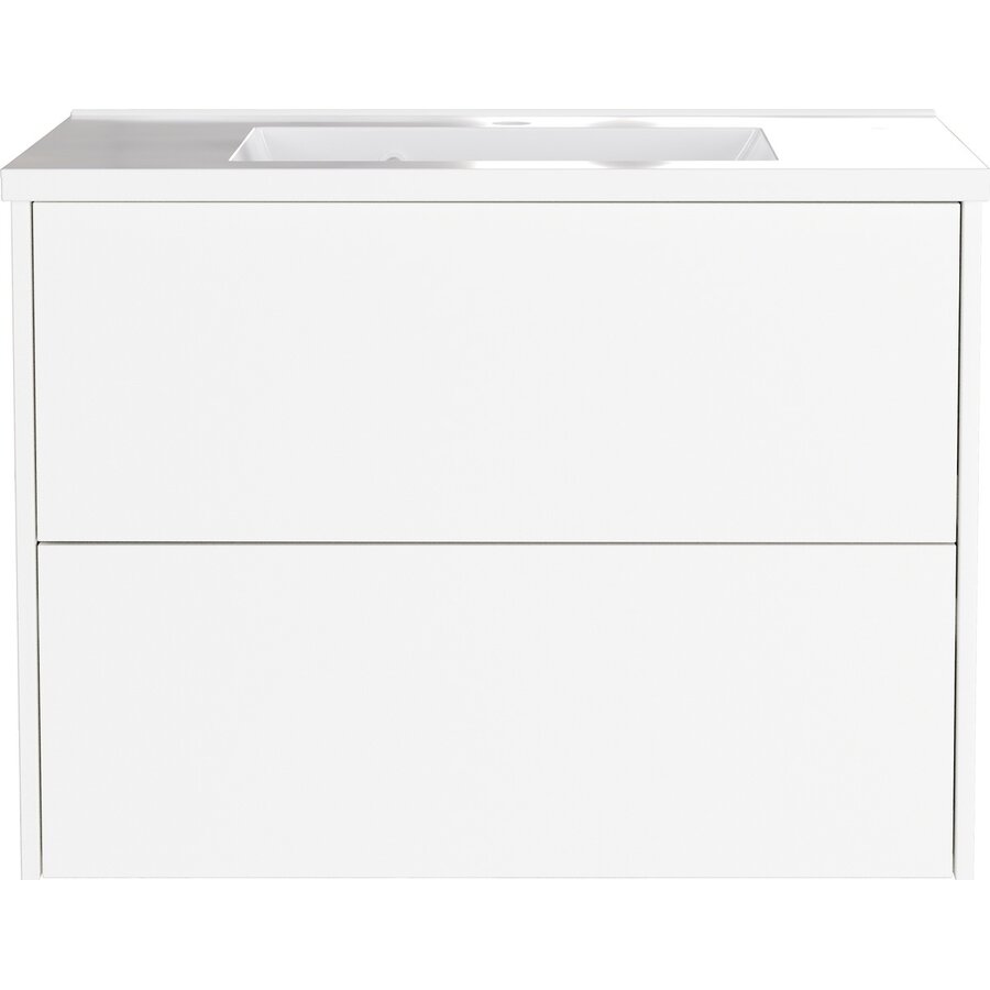 Bodera 81 cm Wastafel met Onderkast Wit