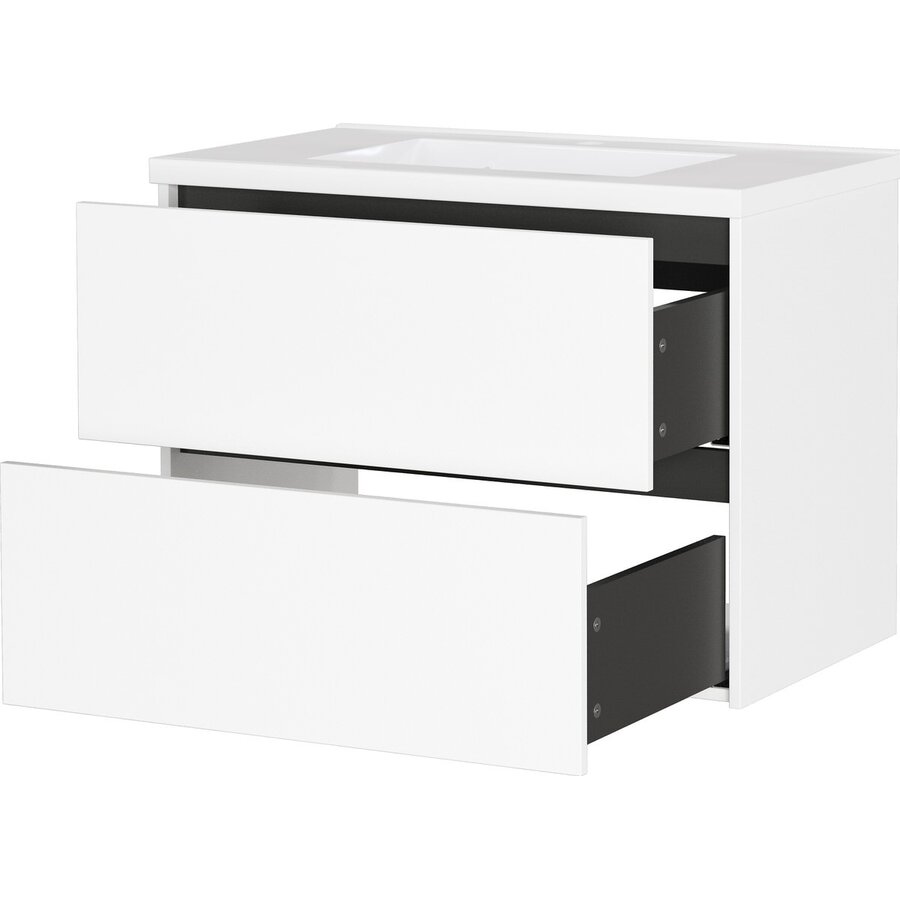 Bodera 81 cm Wastafel met Onderkast Wit