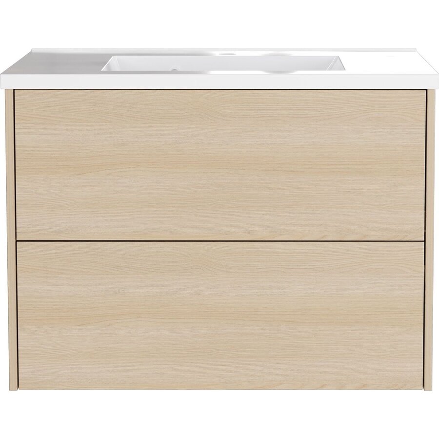 Bodera 81 cm Wastafel met Onderkast Lindberg Eiken