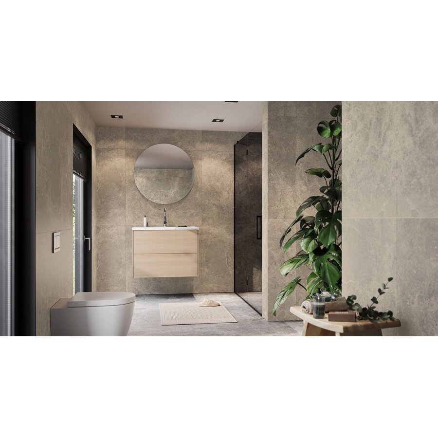 Bodera 81 cm Wastafel met Onderkast Lindberg Eiken