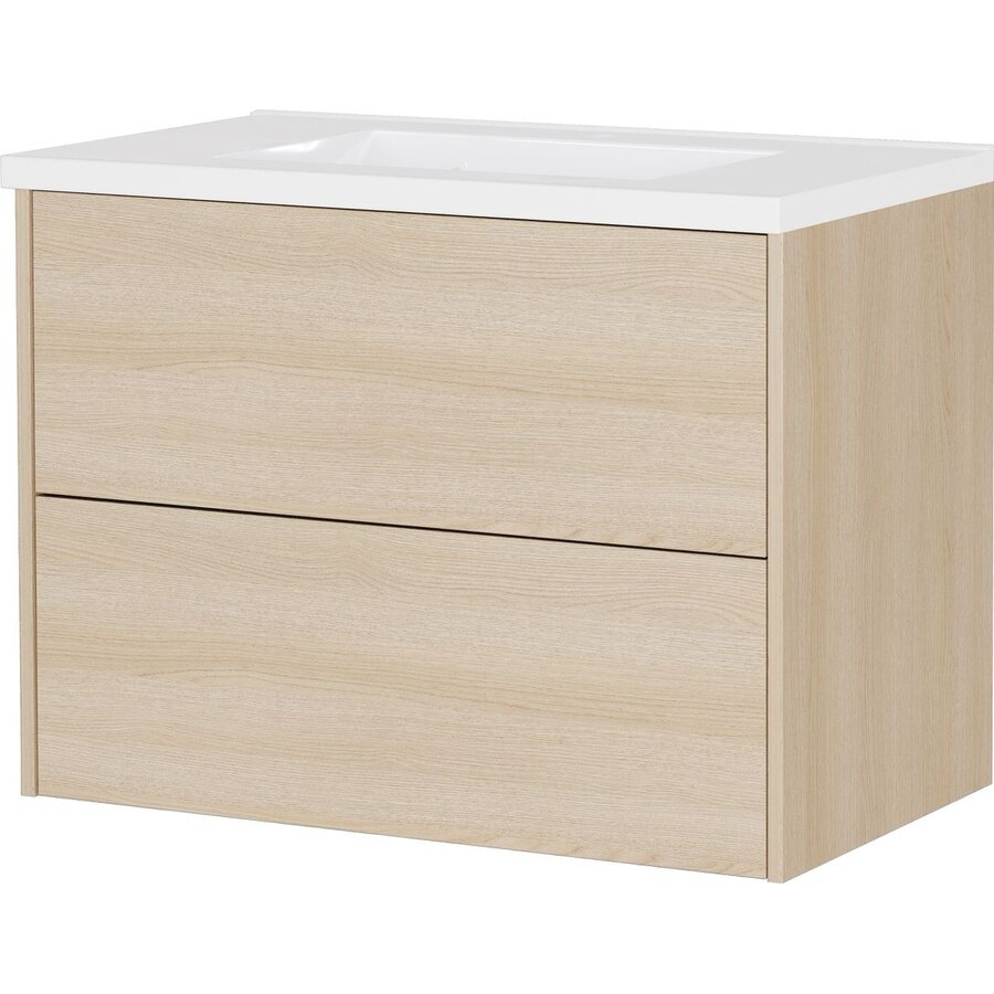 Bodera 81 cm Wastafel met Onderkast Lindberg Eiken