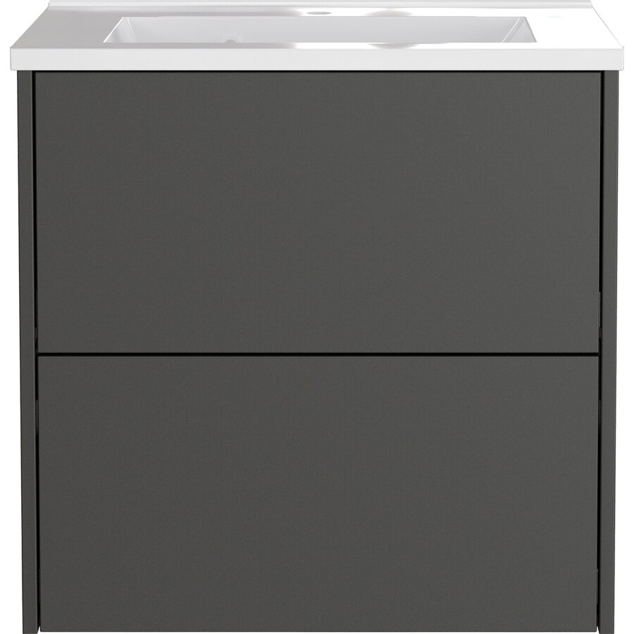 Bodera 61 cm Wastafel met Onderkast Grafiet