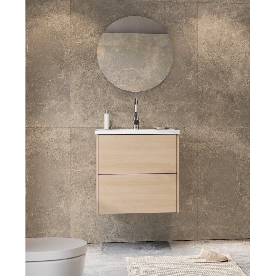 Bodera 61 cm Wastafel met Onderkast Lindberg Eiken