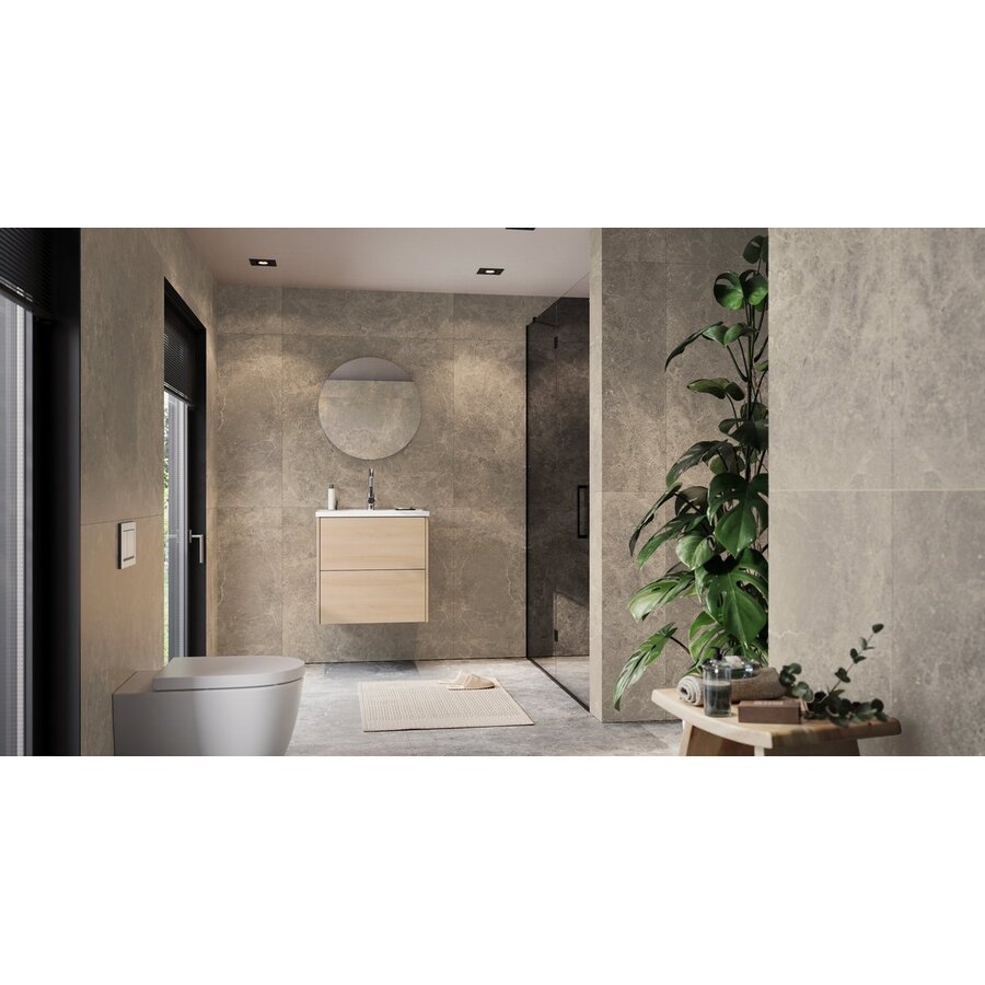 Bodera 61 cm Wastafel met Onderkast Lindberg Eiken