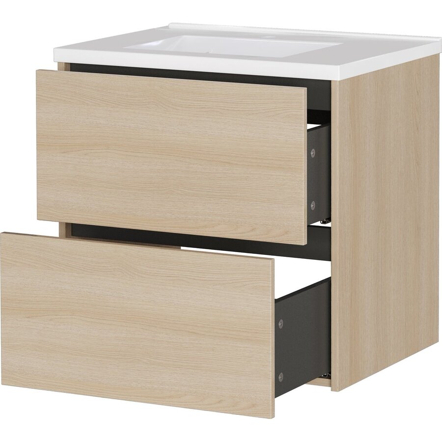 Bodera 61 cm Wastafel met Onderkast Lindberg Eiken