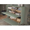 Binetto Taupe Groen / Eiken Multifunctionele Wandkast 2-Kleppen