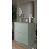 Binetto Taupe Groen / Eiken Multifunctionele Wandkast 2-Kleppen