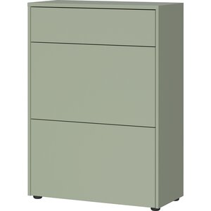 Germania Binetto Taupe Groen / Eiken Schoenenkast 2-Kleppen 1-Lade