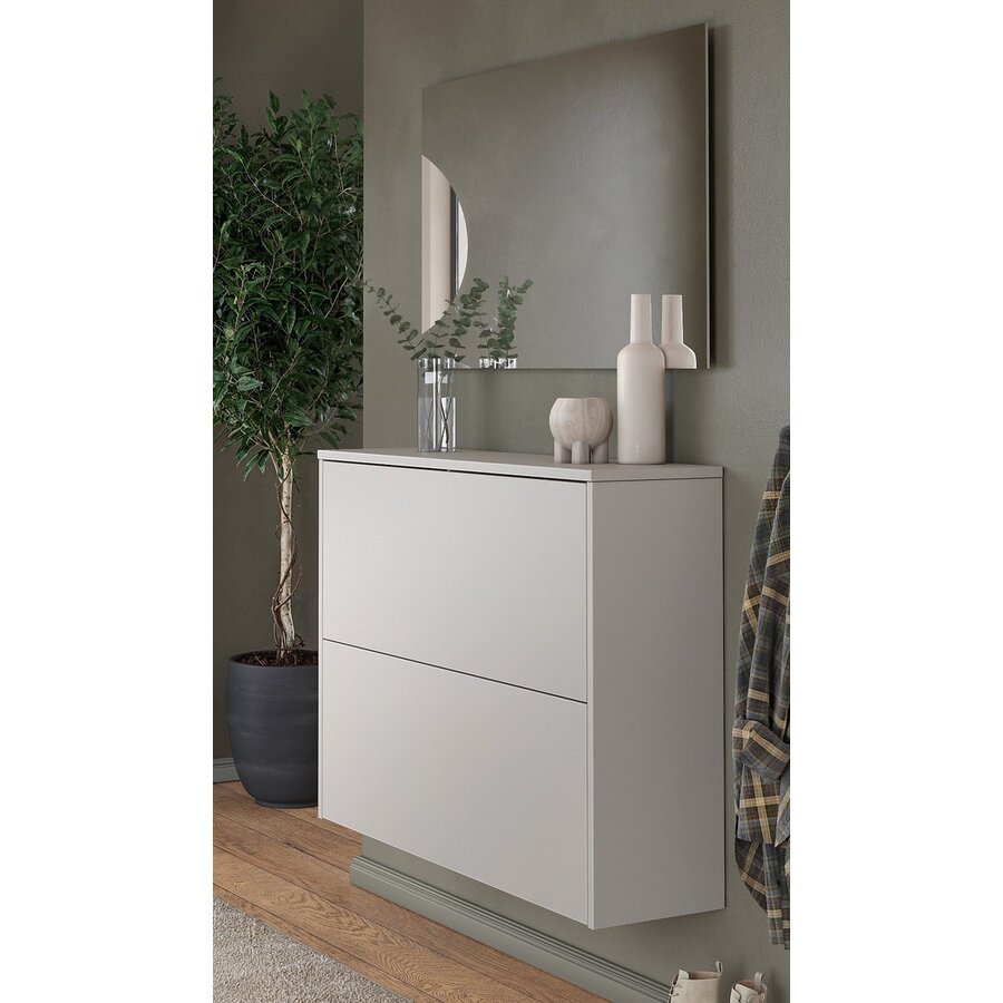 Binetto Cashmere / Eiken Multifunctionele Wandkast 2-Kleppen