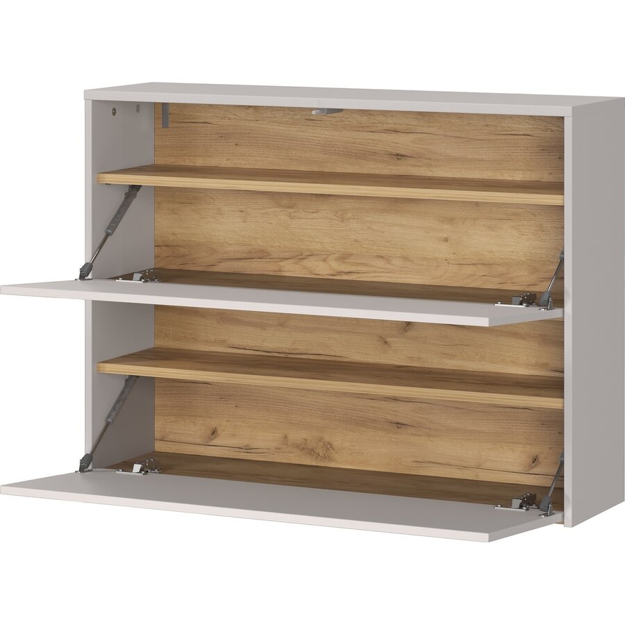 Binetto Cashmere / Eiken Multifunctionele Wandkast 2-Kleppen