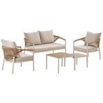 House Nordic Abela Loungeset Zand / Natural