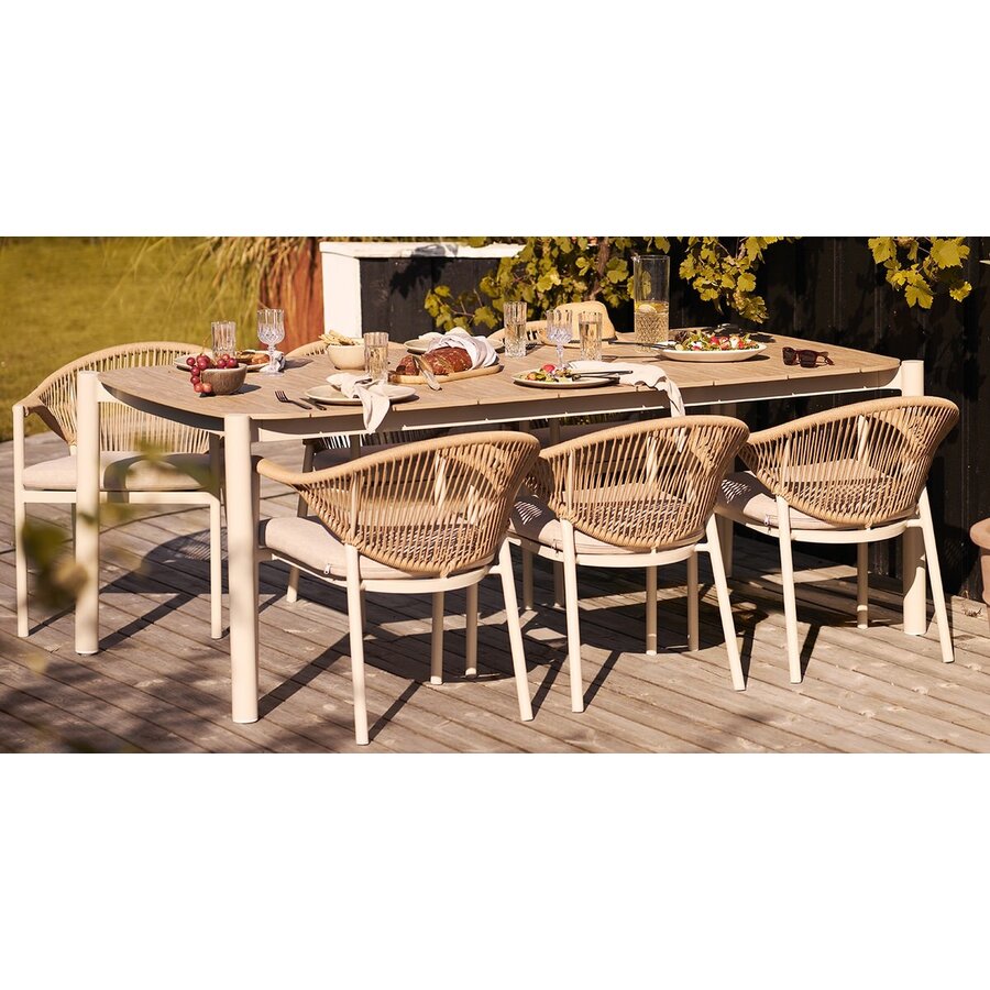 Abela Rechthoekige Eettafel Zand / Natural