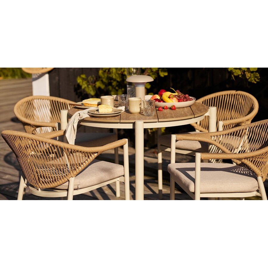 Abela Ronde Eettafel Zand / Natural
