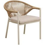 House Nordic Abela Rattan Armstoel Zand / Natural