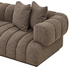 Aurora Bruin 3-Zits Bank + Chaise Lounge Links
