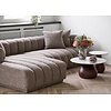 Aurora Bruin 3-Zits Bank + Chaise Lounge Links