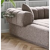 Aurora Bruin 3-Zits Bank + Chaise Lounge Links