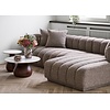 Aurora Bruin 3-Zits Bank + Chaise Lounge Rechts
