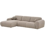 House Nordic Clyde Steengrijs 3-Zits Bank + Chaise Lounge Links