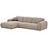 Clyde Steengrijs 3-Zits Bank + Chaise Lounge Links