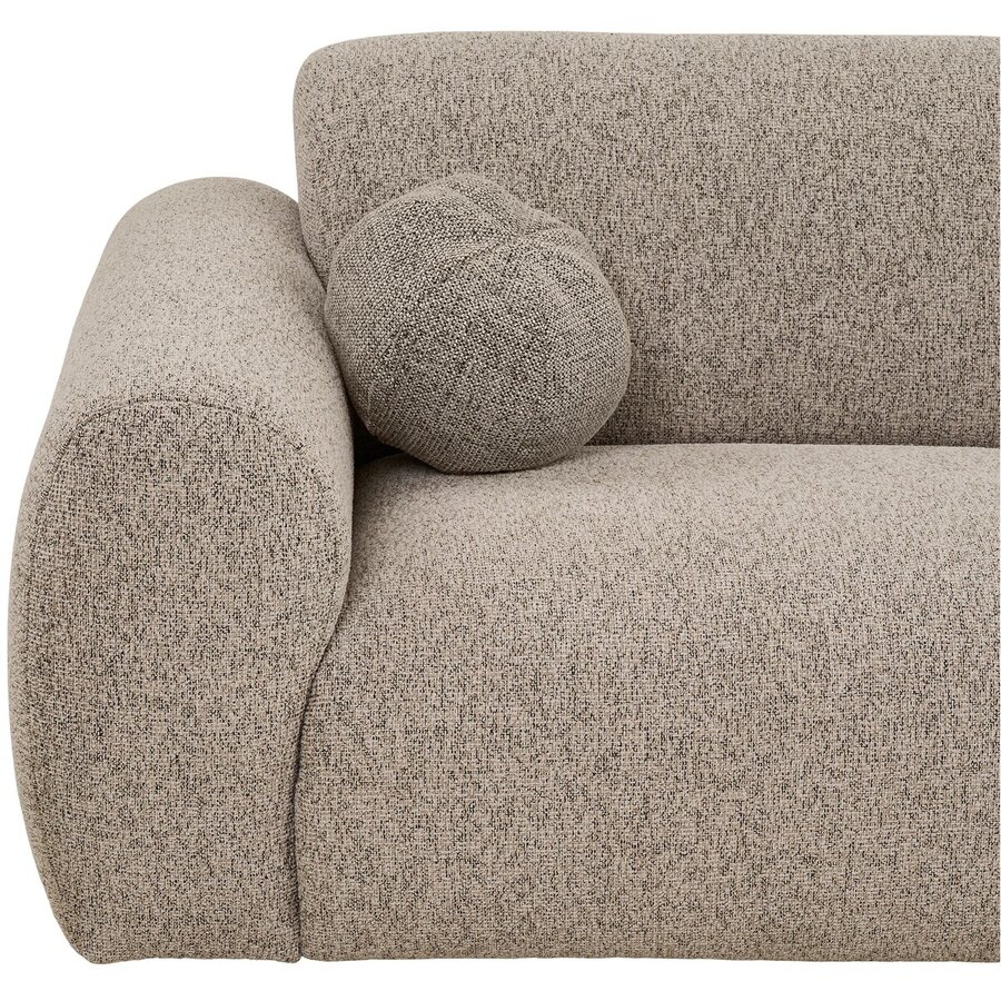 Clyde Steengrijs 3-Zits Bank + Chaise Lounge Rechts