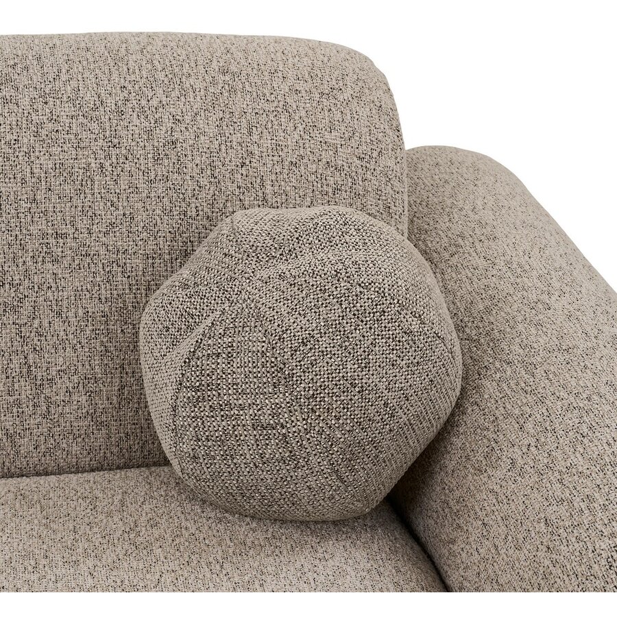 Clyde Steengrijs 3-Zits Bank + Chaise Lounge Rechts