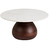Heide Ronde Salontafel Marmer/Mango