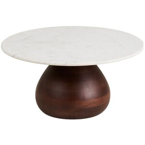 House Nordic Heide Ronde Salontafel Marmer/Mango