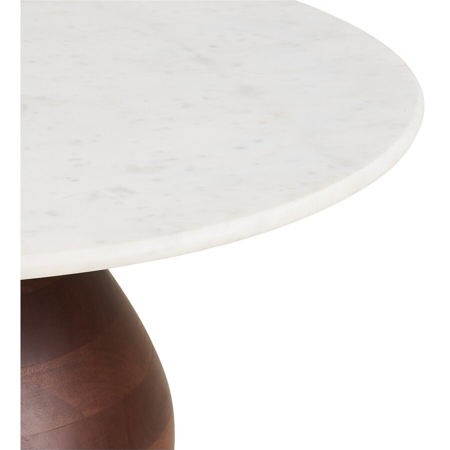 Heide Ronde Salontafel Marmer/Mango