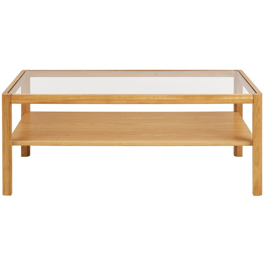 Lourmarin Rechthoekige Salontafel Glas / Eiken