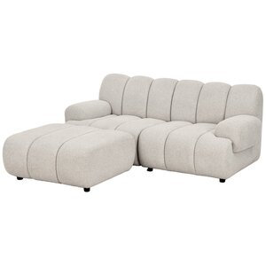 House Nordic Taza Zand 2.5-Zits Bank met Poef Links