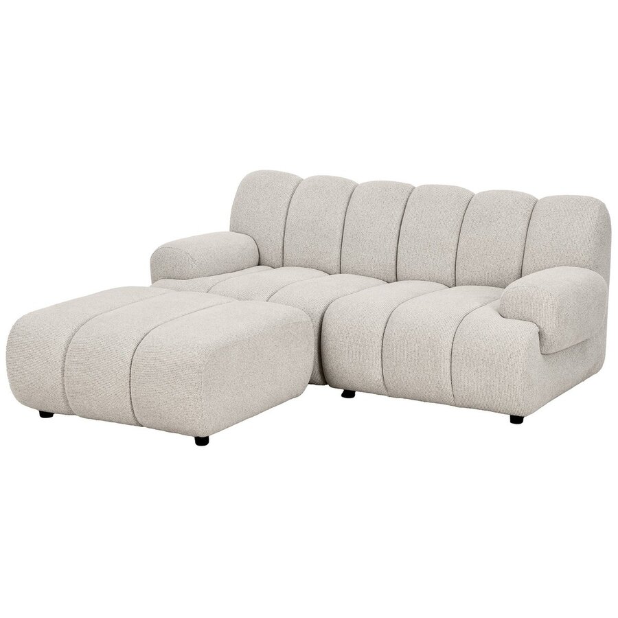 Taza Zand 2.5-Zits Bank met Poef Links