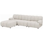 House Nordic Taza Zand 3.5-Zits Bank met Poef Links