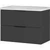 Crandon Plus 81 cm Wastafel met Onderkast Grafiet
