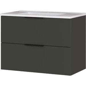 Germania Crandon 81 cm Wastafel met Onderkast Grafiet