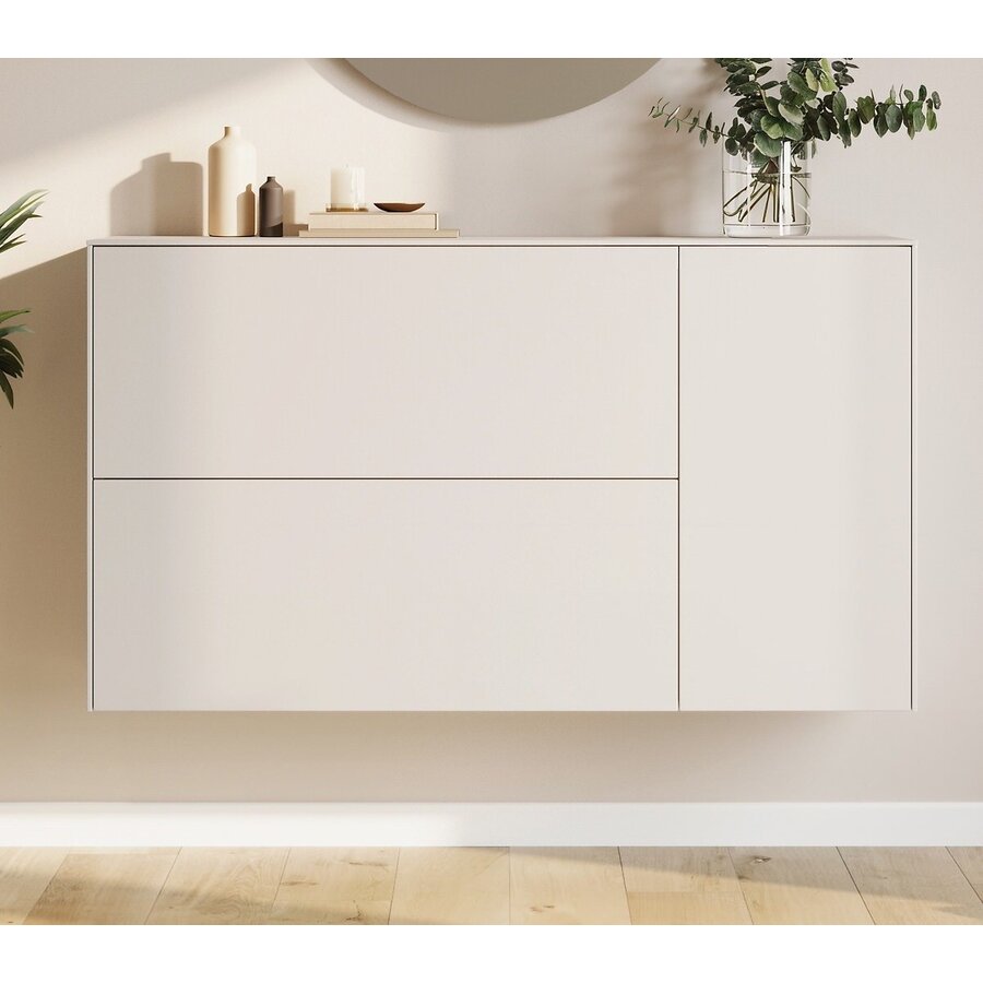 Lomena Cashmere Schoenenkast 2-Kleppen 1-Deur