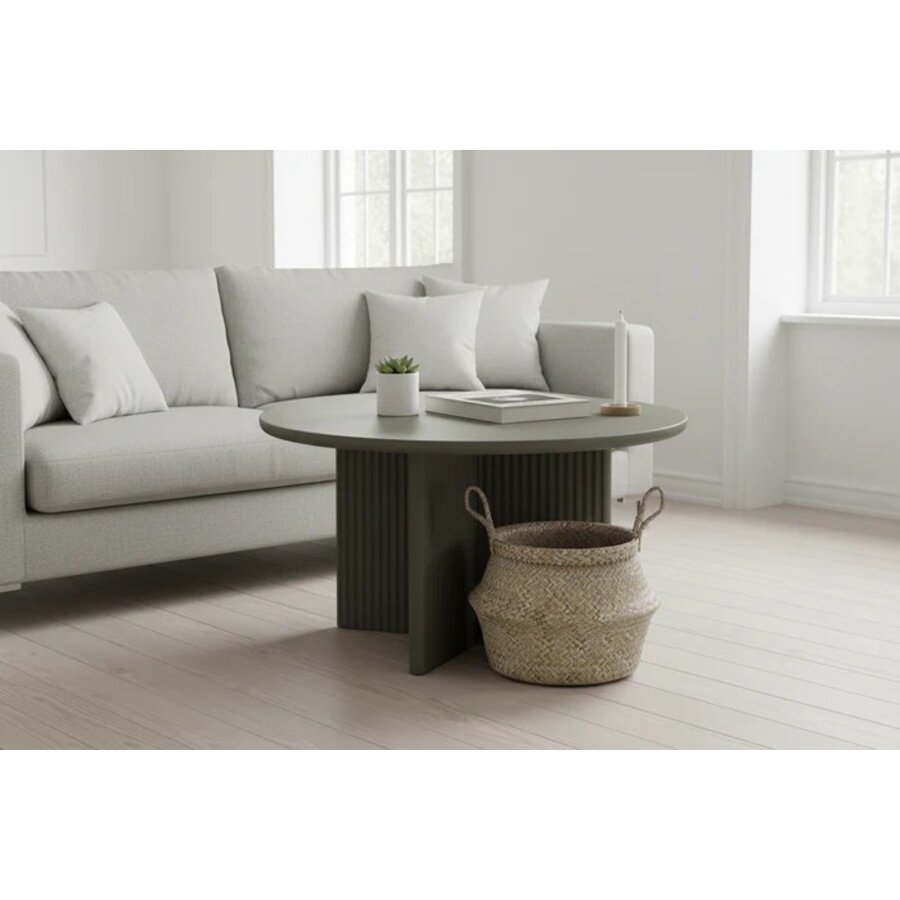 Palma Olijfgrijs Salontafel Rond Ø80 cm