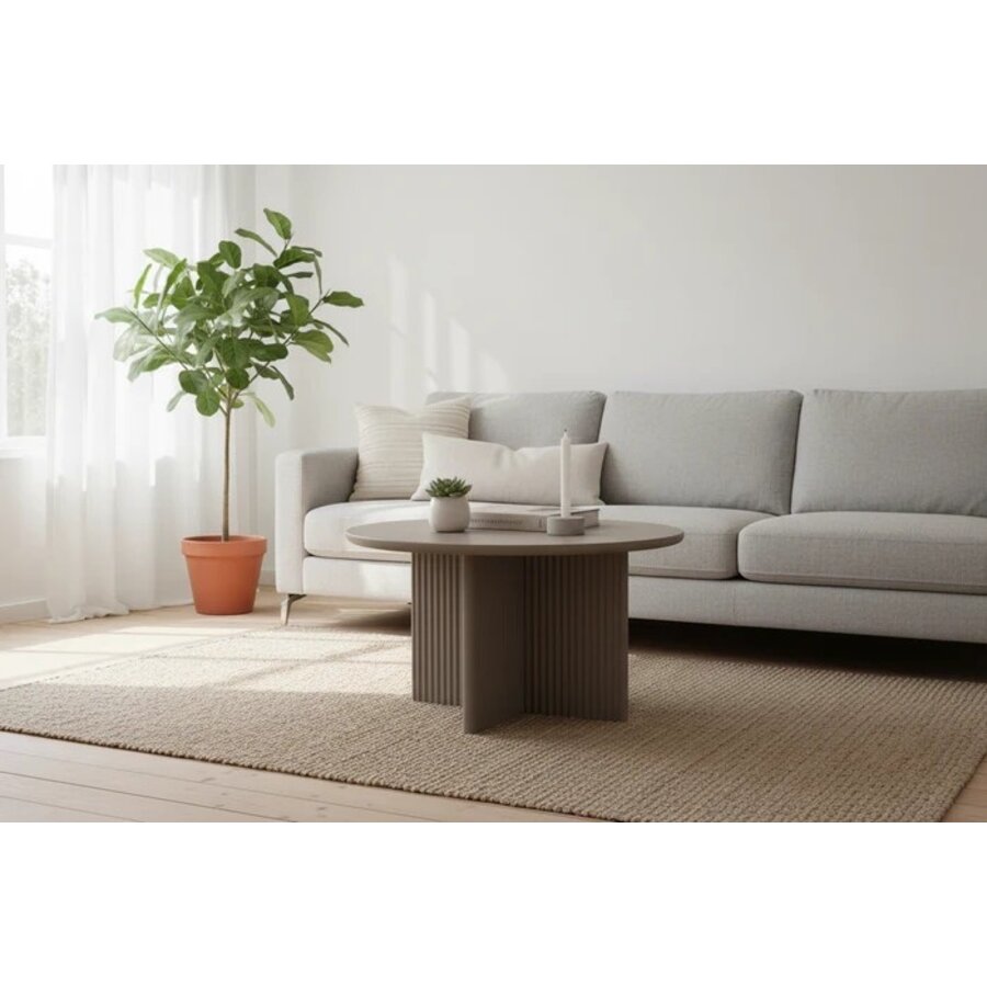 Palma Taupe Salontafel Rond Ø80 cm