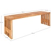 Benidorm Teak Halbank 140 cm