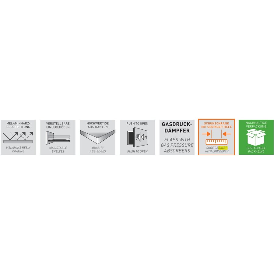 Binetto Cashmere / Eiken Multifunctionele Wandkast