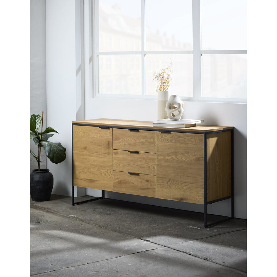 Cesura Eiken Dressoir 2-Deuren 3-Lades
