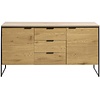 Cesura Eiken Dressoir 2-Deuren 3-Lades