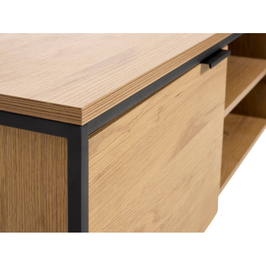 Cesura Eiken TV Meubel 2-Deuren 2-Open Vakken