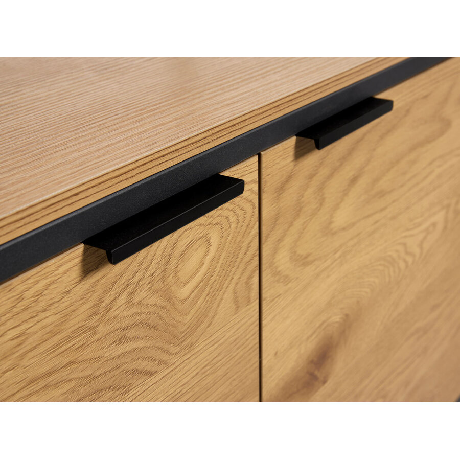 Cesura Eiken Boekenkast met 2-Deuren