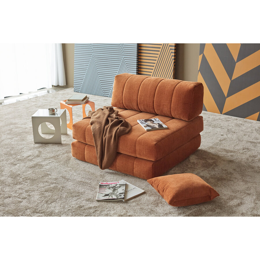 CozyPad Roest Oranje Slaapstoel