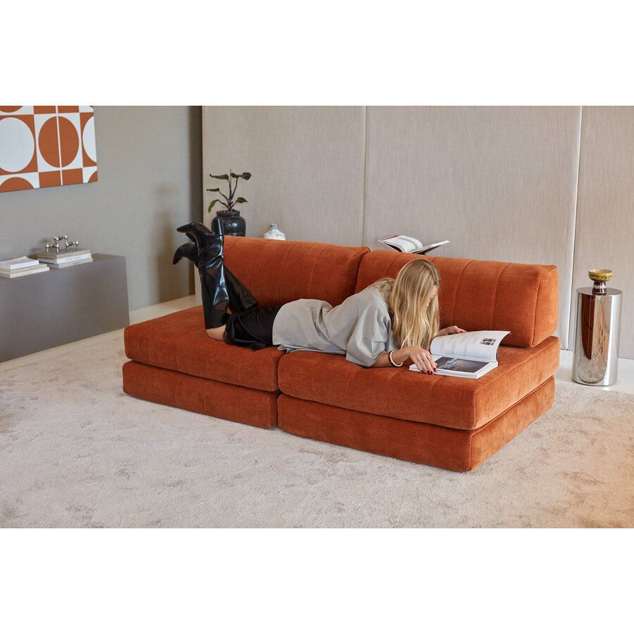 CozyPad Roest Oranje Slaapbank