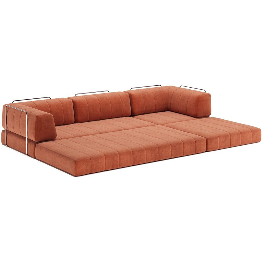 CozyPad Roest Oranje Slaapbank Grand