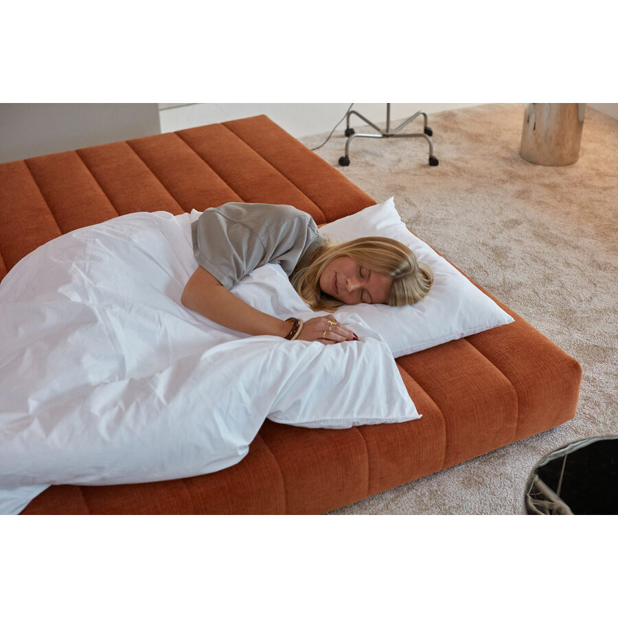 CozyPad Roest Oranje Hoekslaapbank