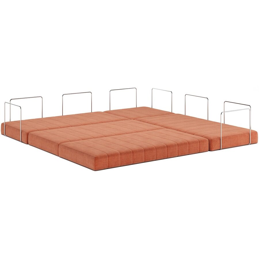 CozyPad Roest Oranje Hoekslaapbank