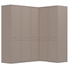 Chalet Nougat 90° Hoek Kledingkast 5 Deurs